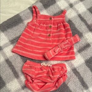 Carter's Pink Matching Diaper Cover Set